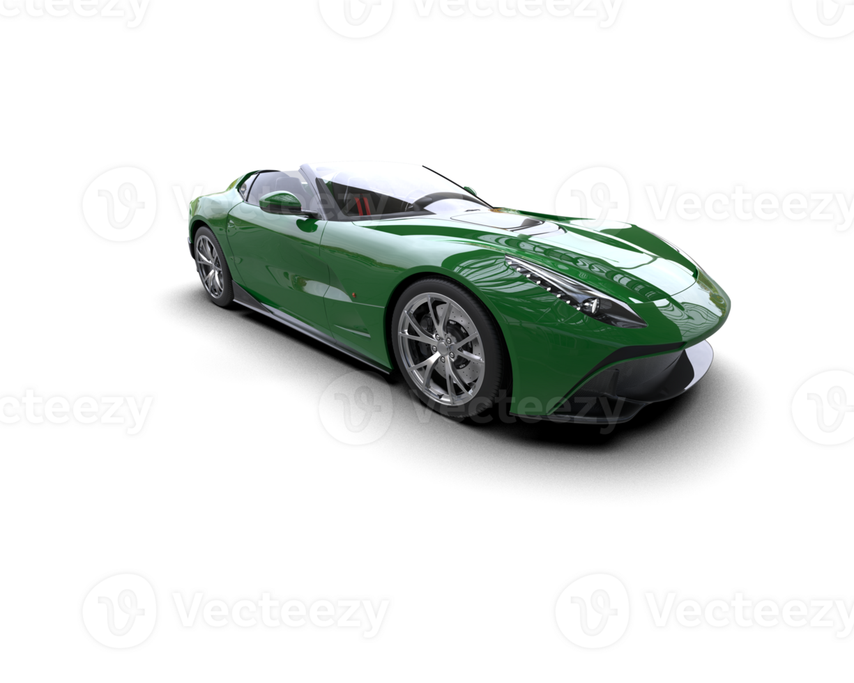 Realistic sport car isolated on background. 3d rendering - illustration png