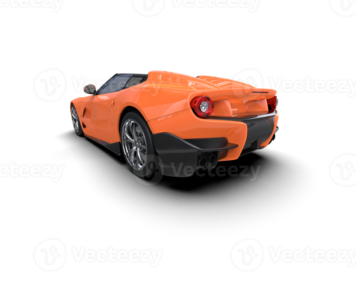 Realistic sport car isolated on background. 3d rendering - illustration png