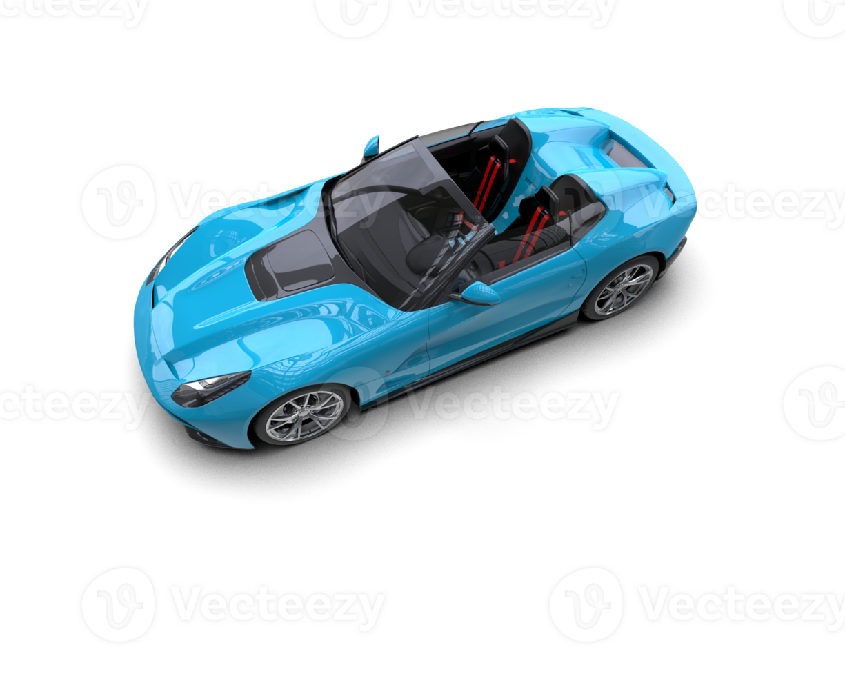 Realistic sport car isolated on background. 3d rendering - illustration png