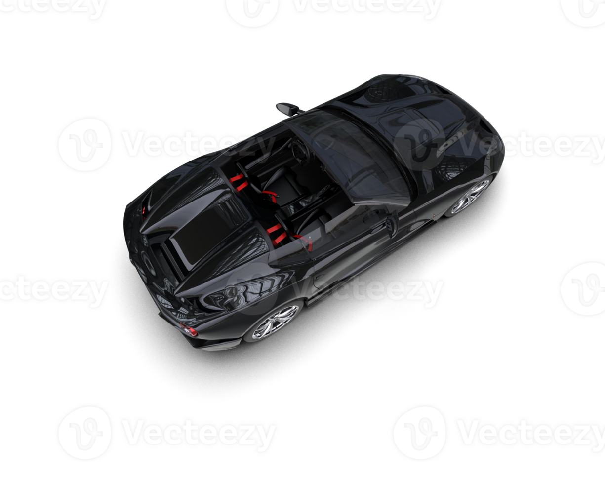 Realistic sport car isolated on background. 3d rendering - illustration png