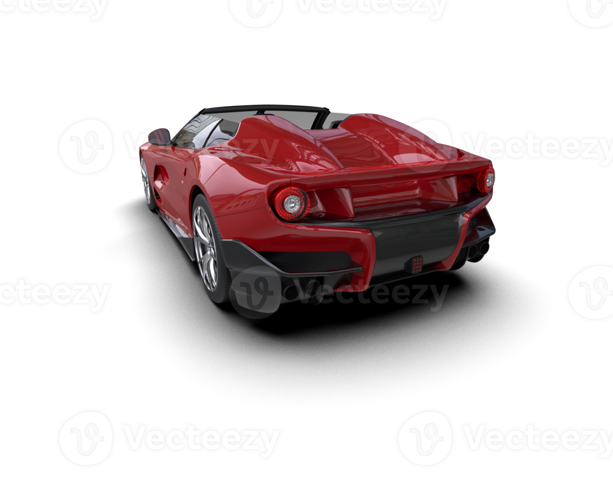 Realistic sport car isolated on background. 3d rendering - illustration png