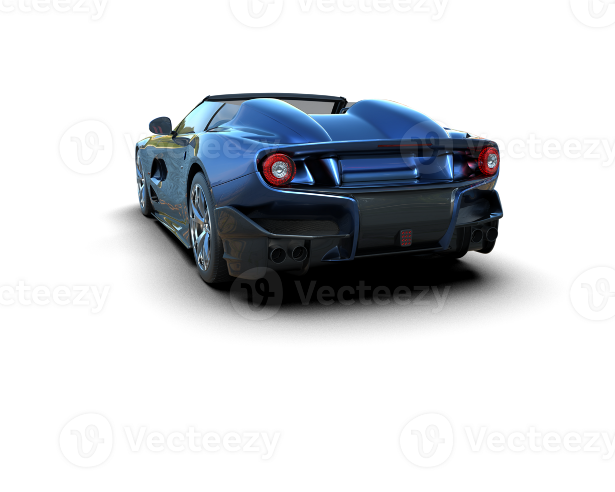 Realistic sport car isolated on background. 3d rendering - illustration png