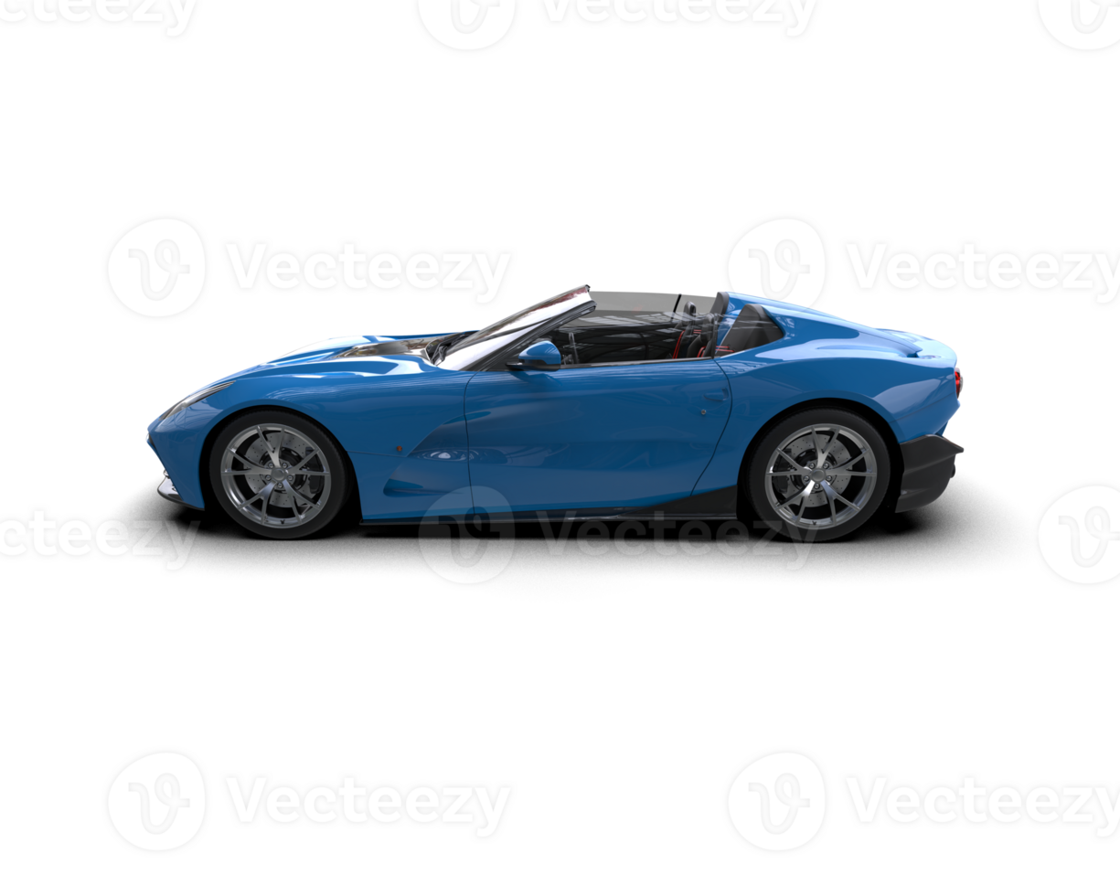 Realistic sport car isolated on background. 3d rendering - illustration png