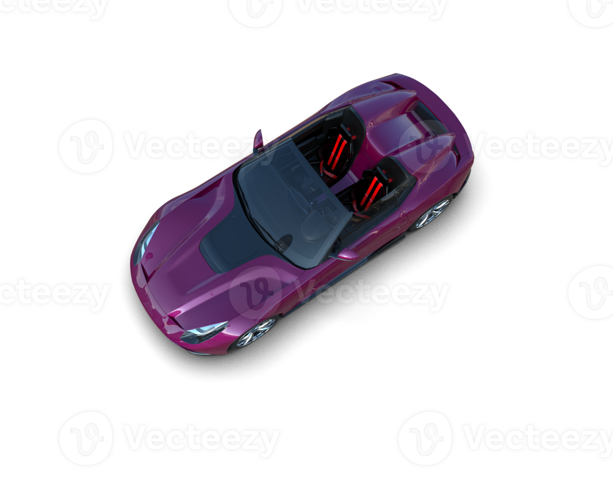 Realistic sport car isolated on background. 3d rendering - illustration png