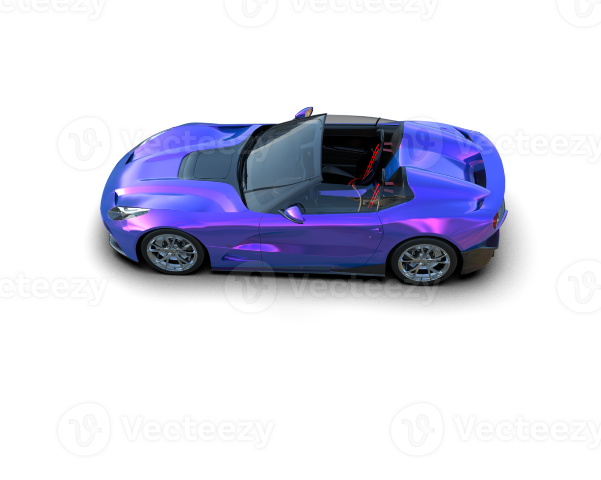 Realistic sport car isolated on background. 3d rendering - illustration png