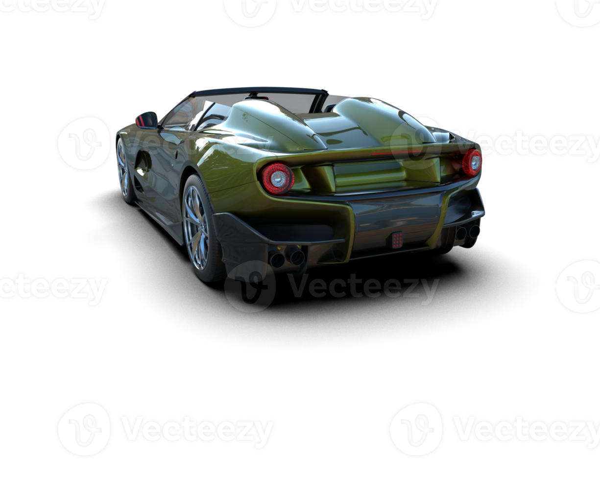 Realistic sport car isolated on background. 3d rendering - illustration png