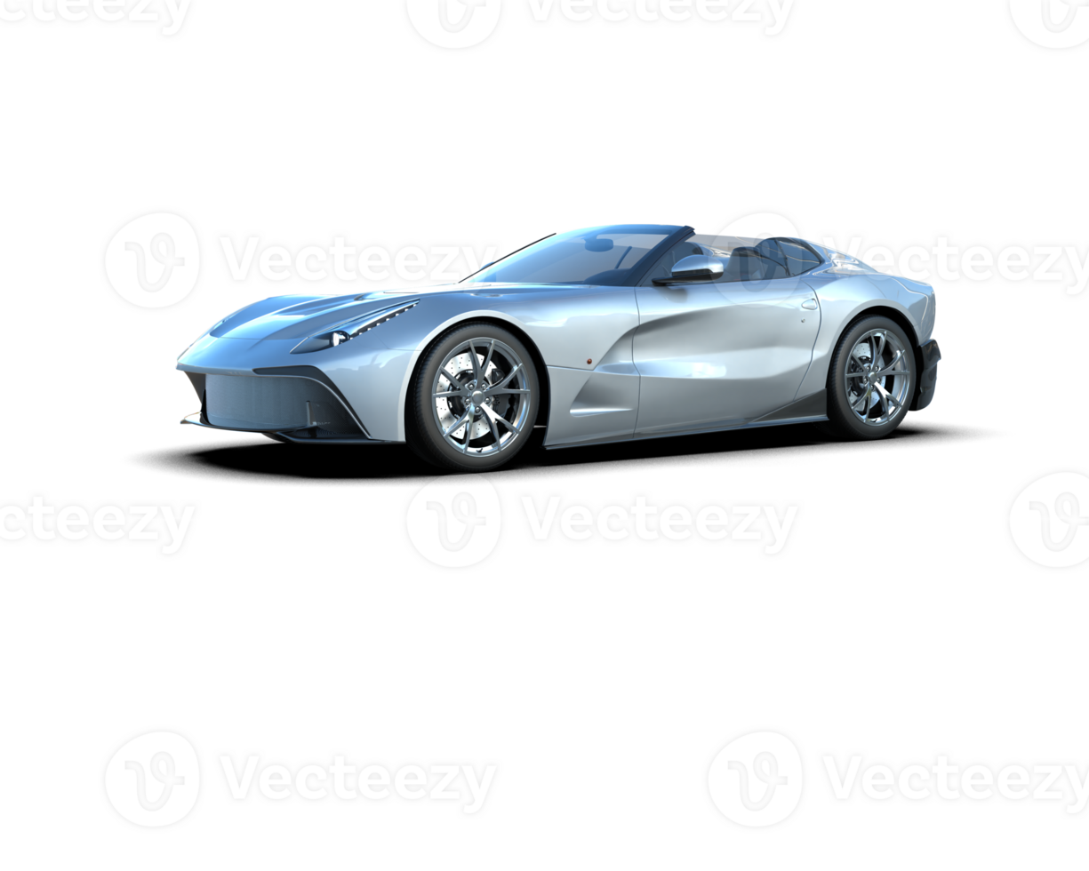 Realistic sport car isolated on background. 3d rendering - illustration png