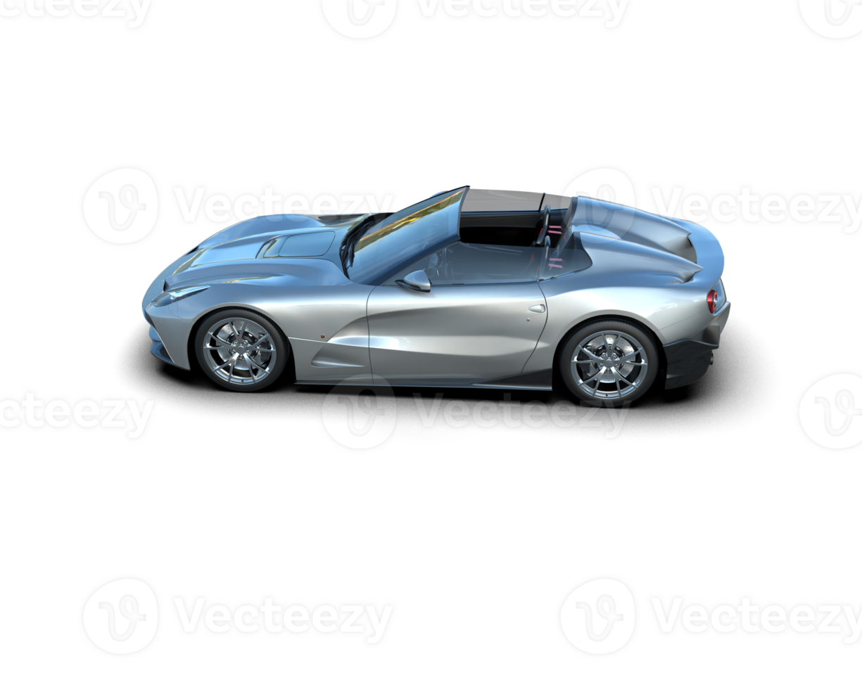 Realistic sport car isolated on background. 3d rendering - illustration png