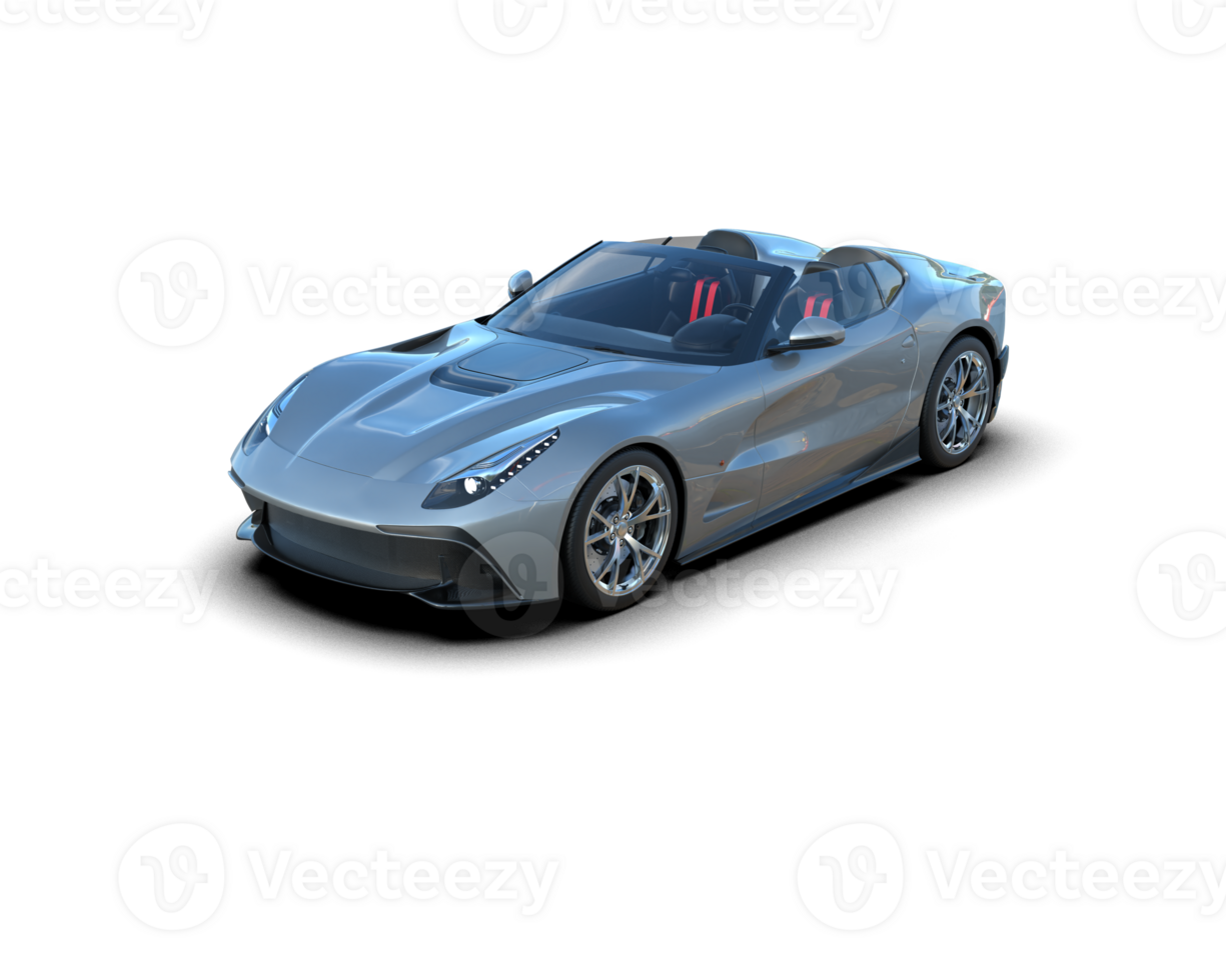 Realistic sport car isolated on background. 3d rendering - illustration png
