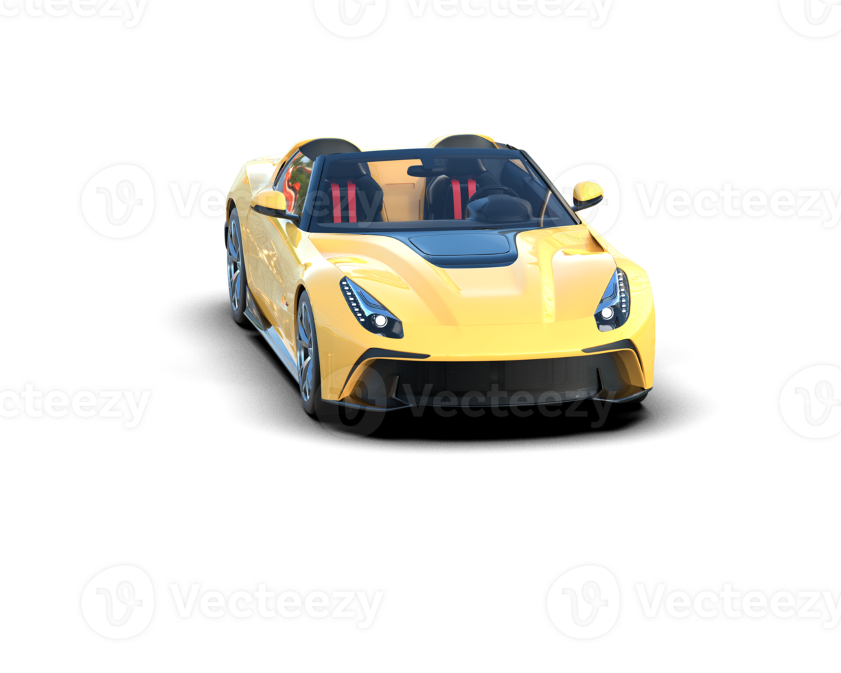 Realistic sport car isolated on background. 3d rendering - illustration png