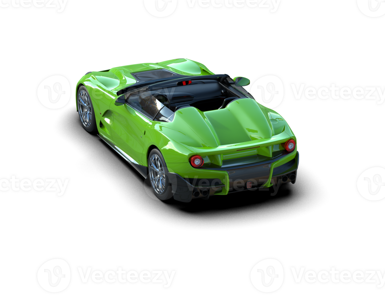 Realistic sport car isolated on background. 3d rendering - illustration png