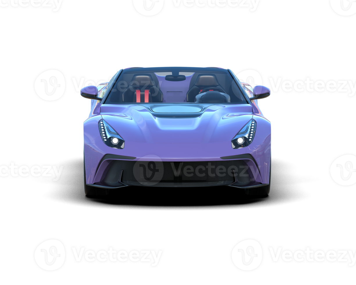 Realistic sport car isolated on background. 3d rendering - illustration png