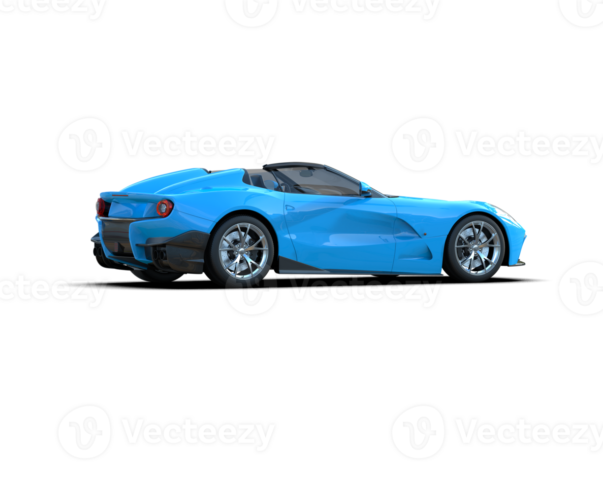 Realistic sport car isolated on background. 3d rendering - illustration png