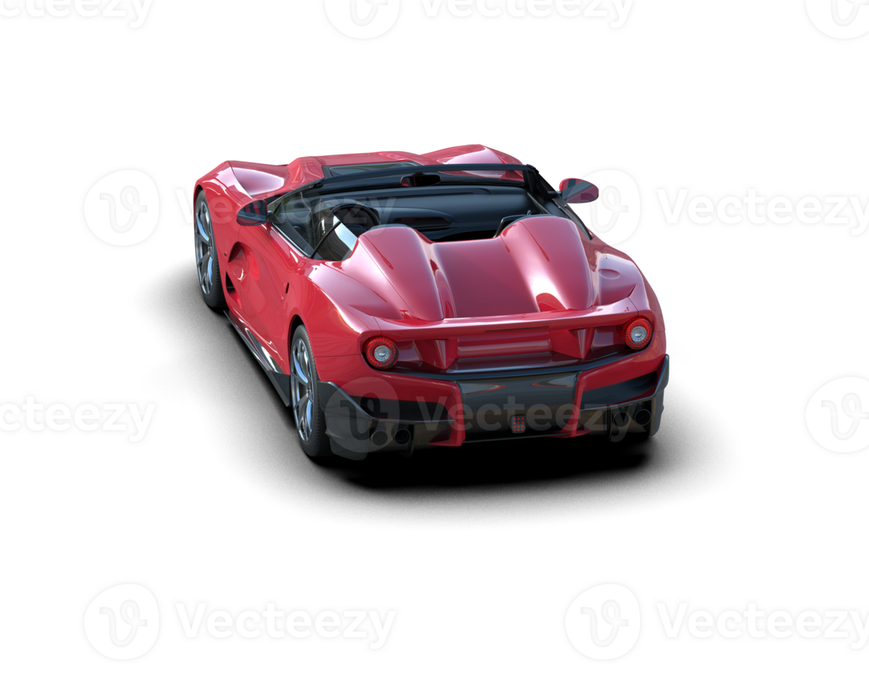Realistic sport car isolated on background. 3d rendering - illustration png