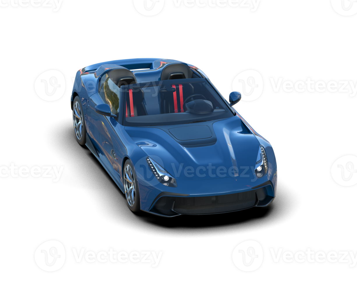 Realistic sport car isolated on background. 3d rendering - illustration png