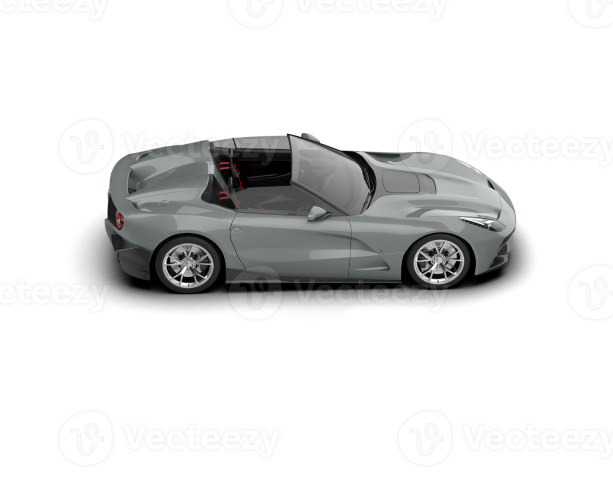 Realistic sport car isolated on background. 3d rendering - illustration png