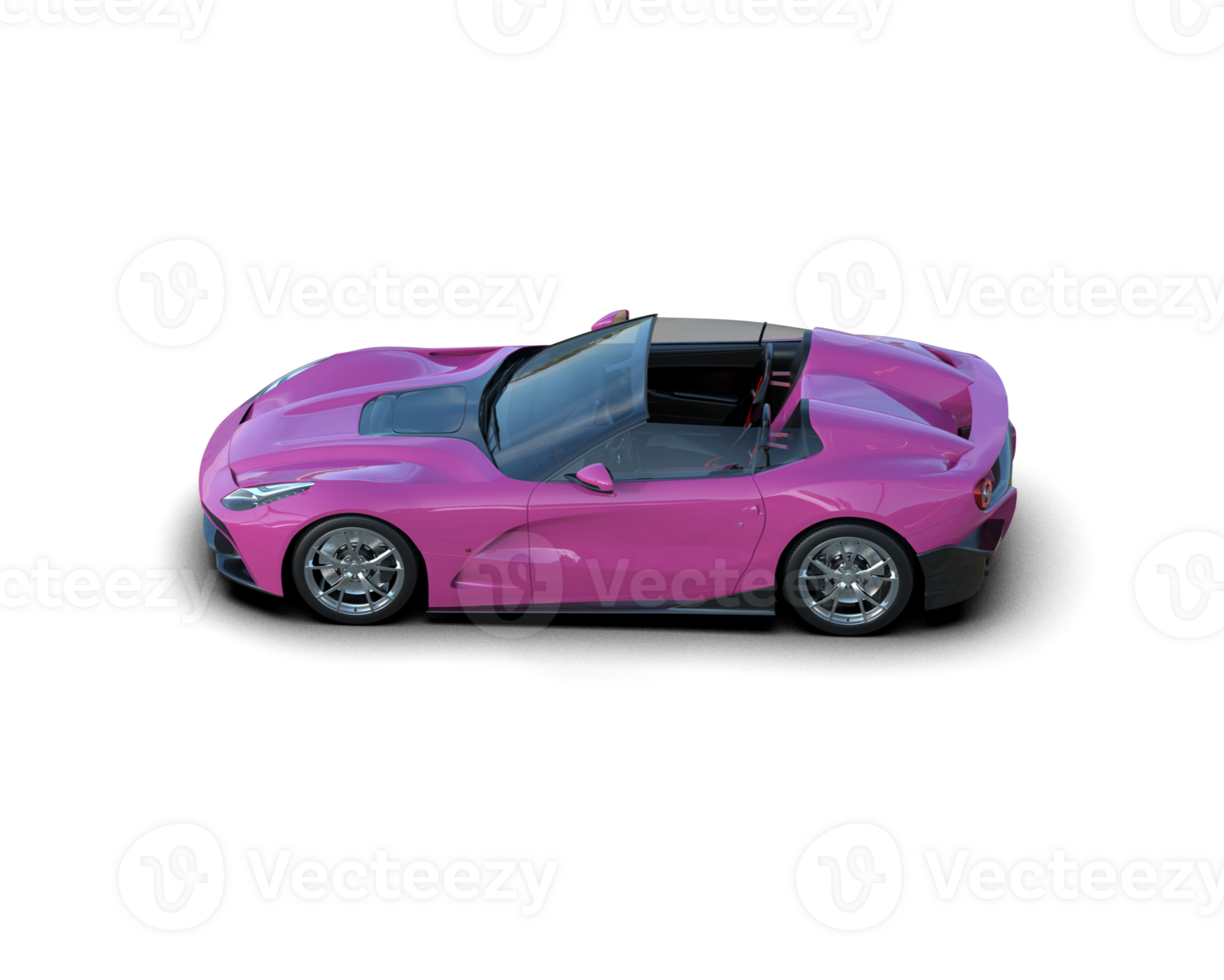 Realistic sport car isolated on background. 3d rendering - illustration png