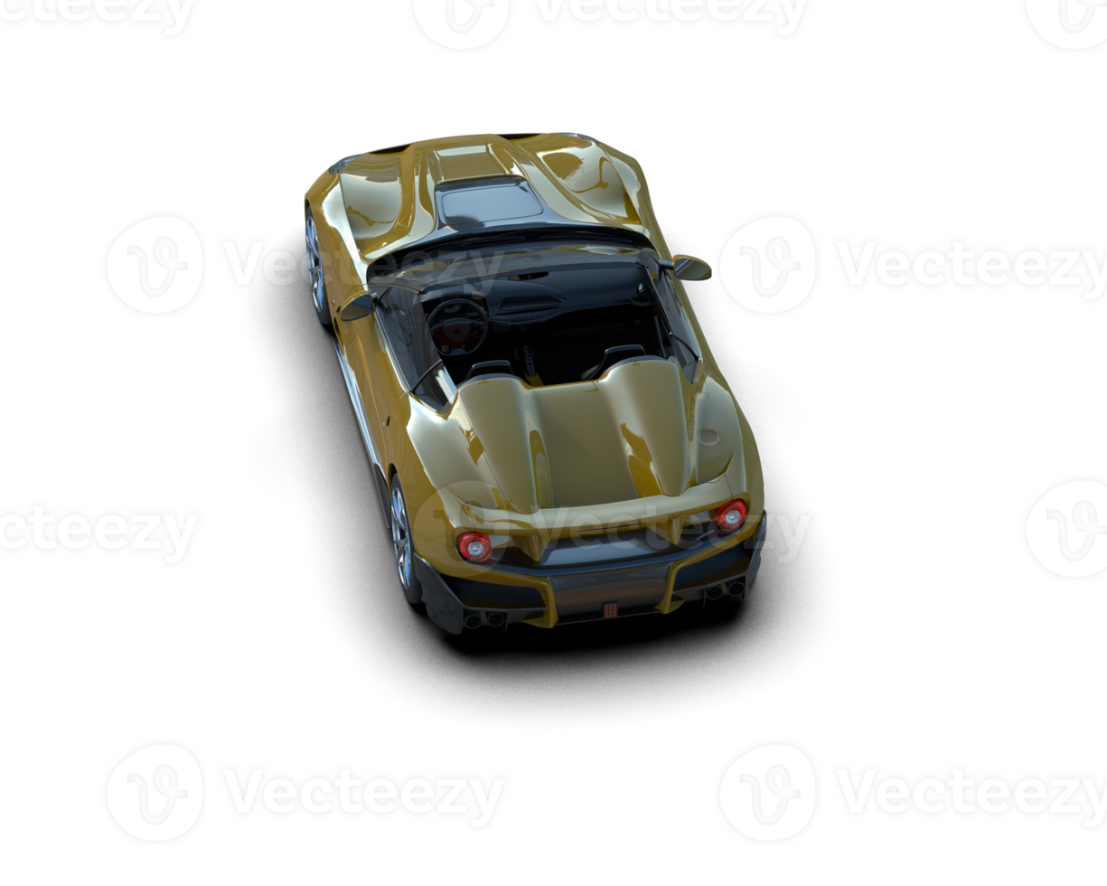Realistic sport car isolated on background. 3d rendering - illustration png