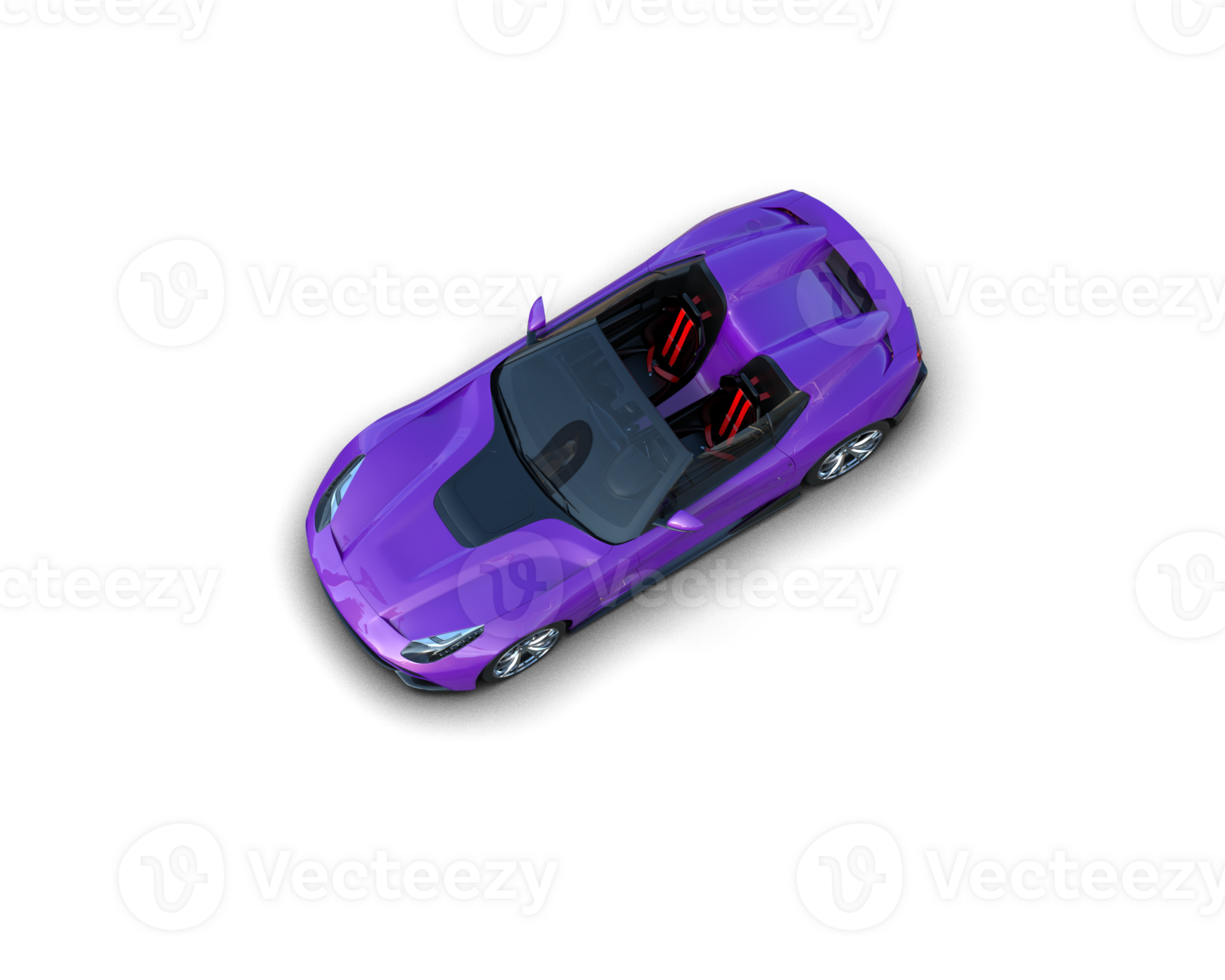 Realistic sport car isolated on background. 3d rendering - illustration png