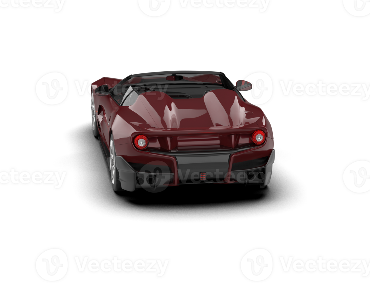 Realistic sport car isolated on background. 3d rendering - illustration png