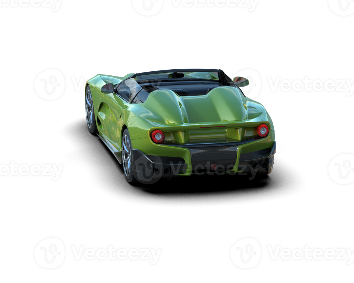 Realistic sport car isolated on background. 3d rendering - illustration png