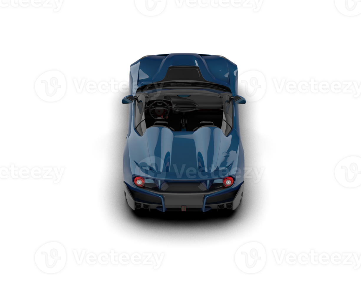 Realistic sport car isolated on background. 3d rendering - illustration png