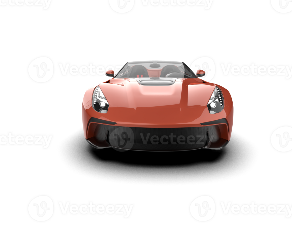 Realistic sport car isolated on background. 3d rendering - illustration png