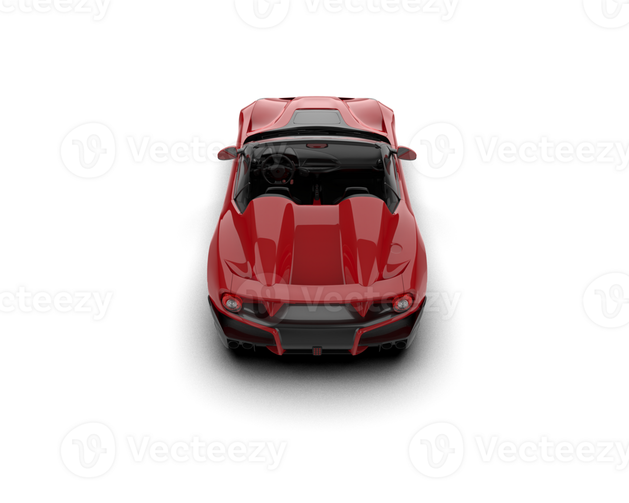 Realistic sport car isolated on background. 3d rendering - illustration png