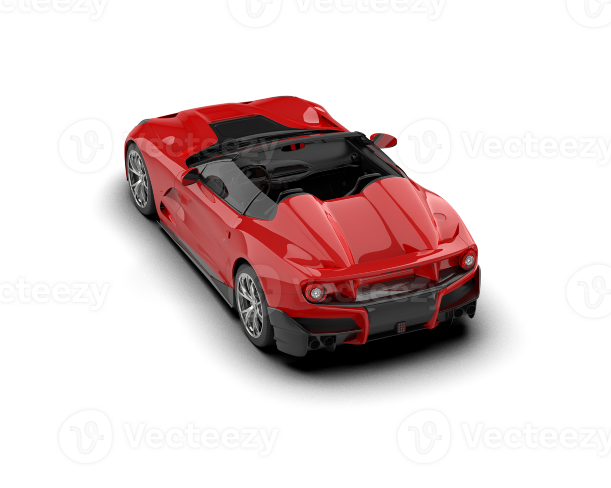 Realistic sport car isolated on background. 3d rendering - illustration png