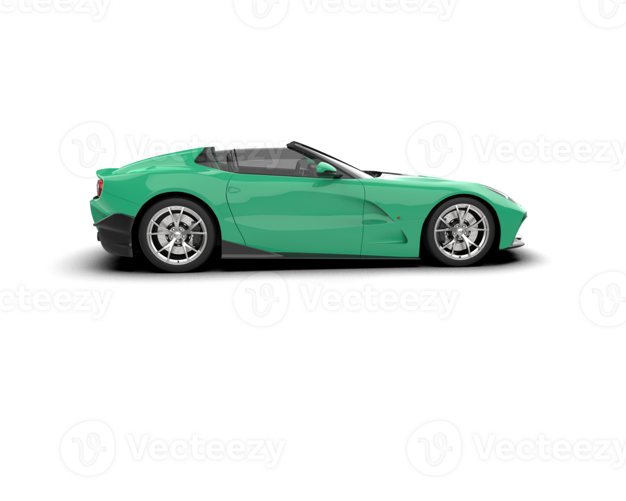 Realistic sport car isolated on background. 3d rendering - illustration png