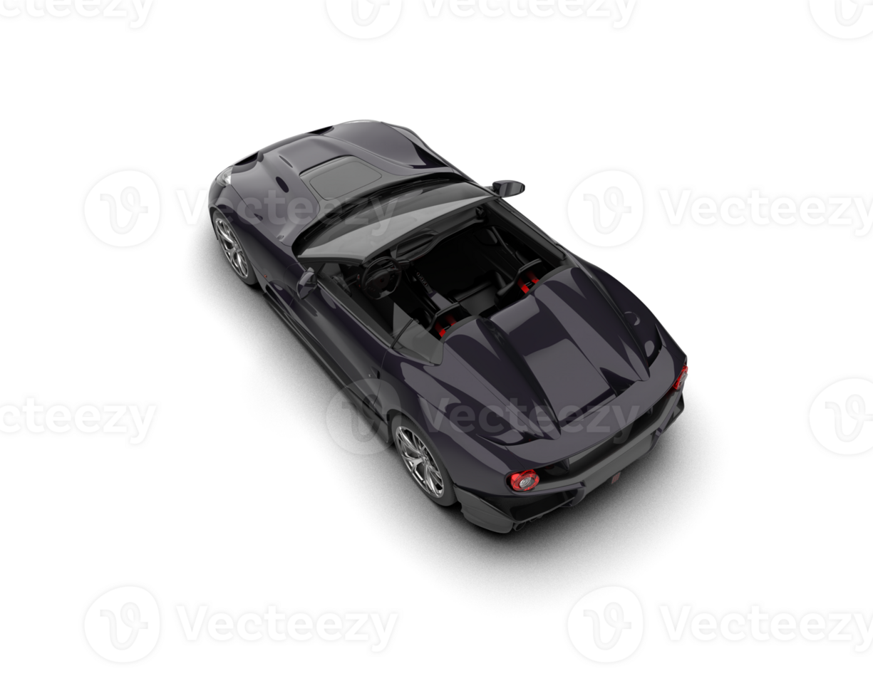 Realistic sport car isolated on background. 3d rendering - illustration png