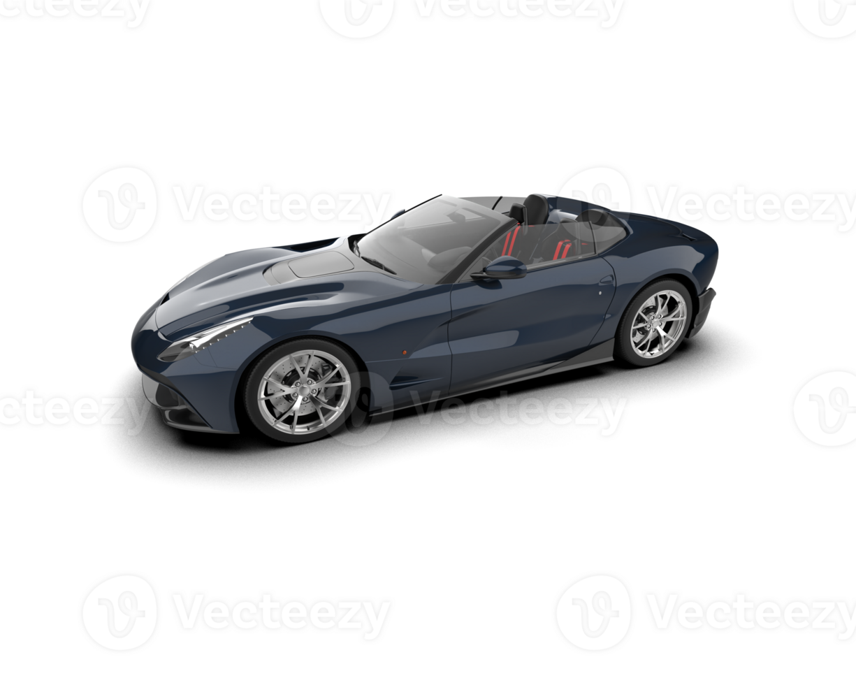 Realistic sport car isolated on background. 3d rendering - illustration png