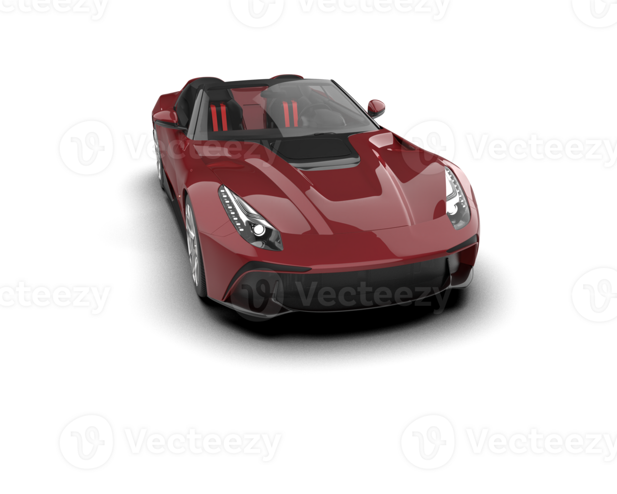 Realistic sport car isolated on background. 3d rendering - illustration png