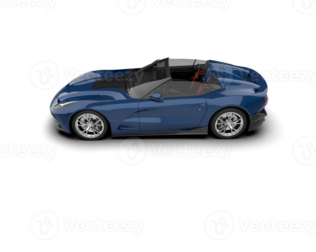Realistic sport car isolated on background. 3d rendering - illustration png