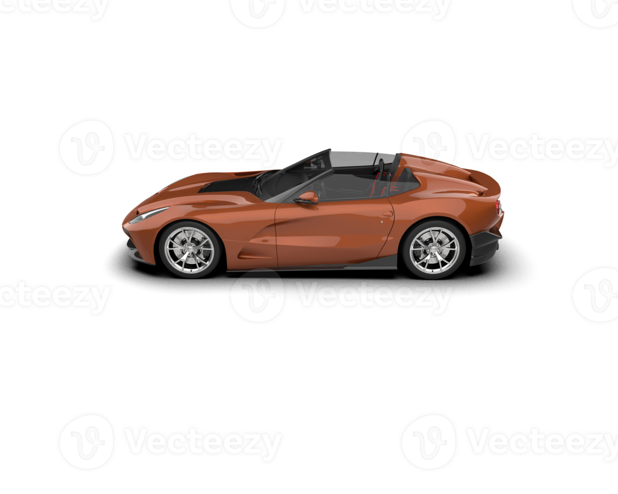 Realistic sport car isolated on background. 3d rendering - illustration png