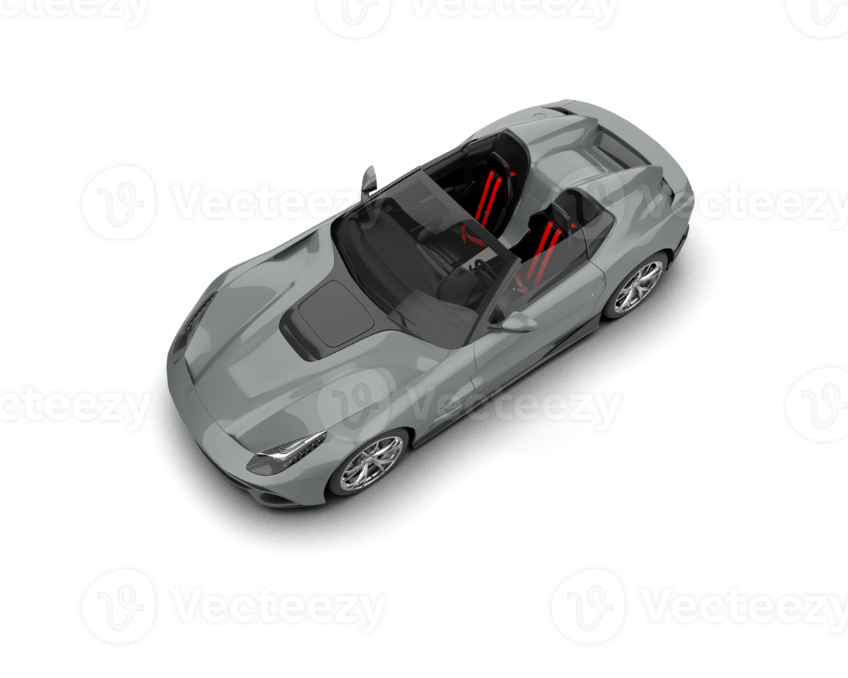 Realistic sport car isolated on background. 3d rendering - illustration png