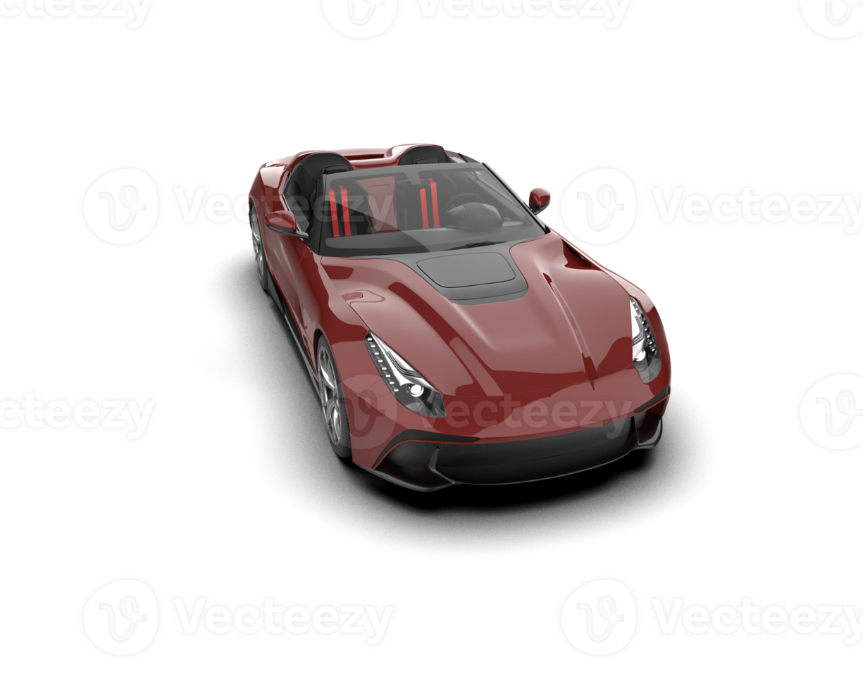 Realistic sport car isolated on background. 3d rendering - illustration png