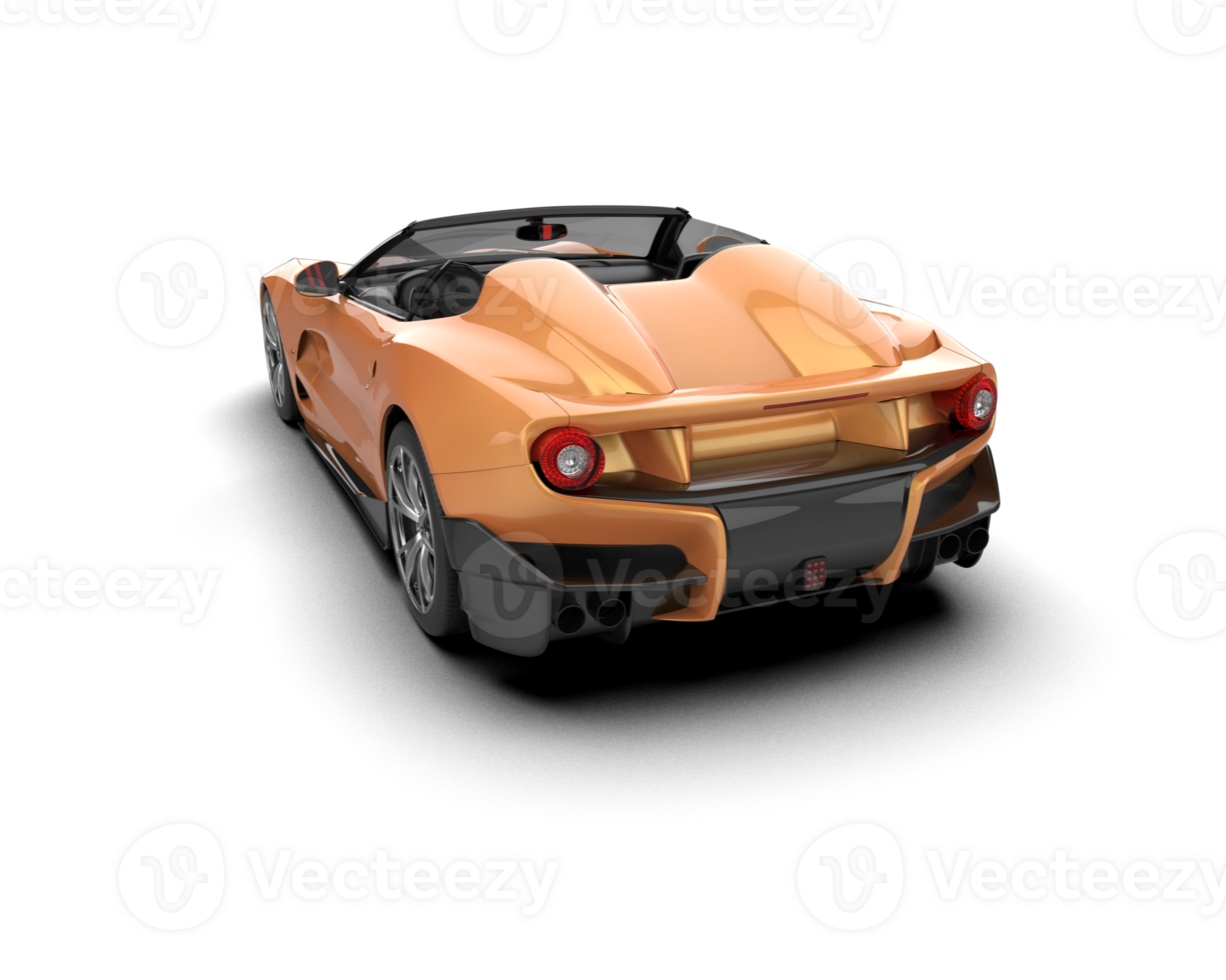 Realistic sport car isolated on background. 3d rendering - illustration png