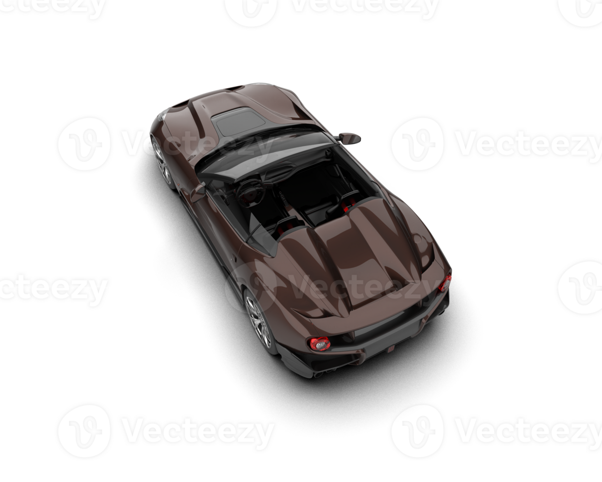 Realistic sport car isolated on background. 3d rendering - illustration png