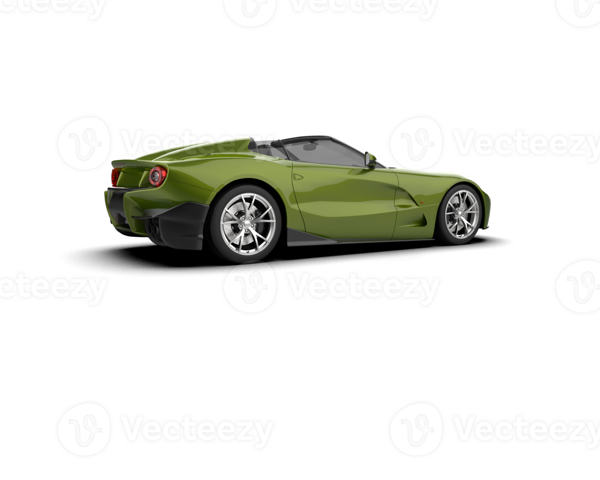 realistisch Sport Auto isoliert auf Hintergrund. 3d Rendern - - Illustration png