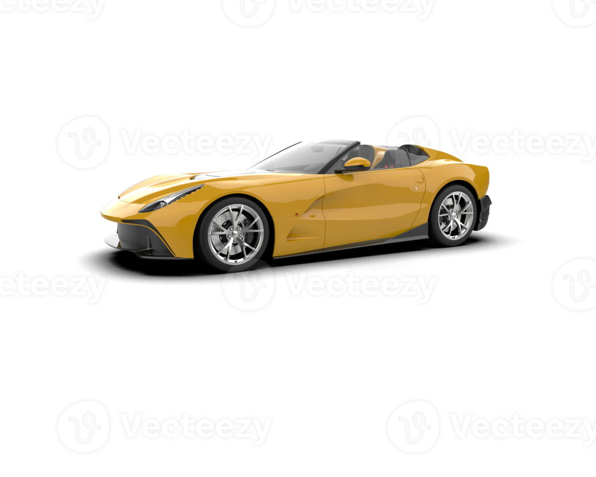 Realistic sport car isolated on background. 3d rendering - illustration png