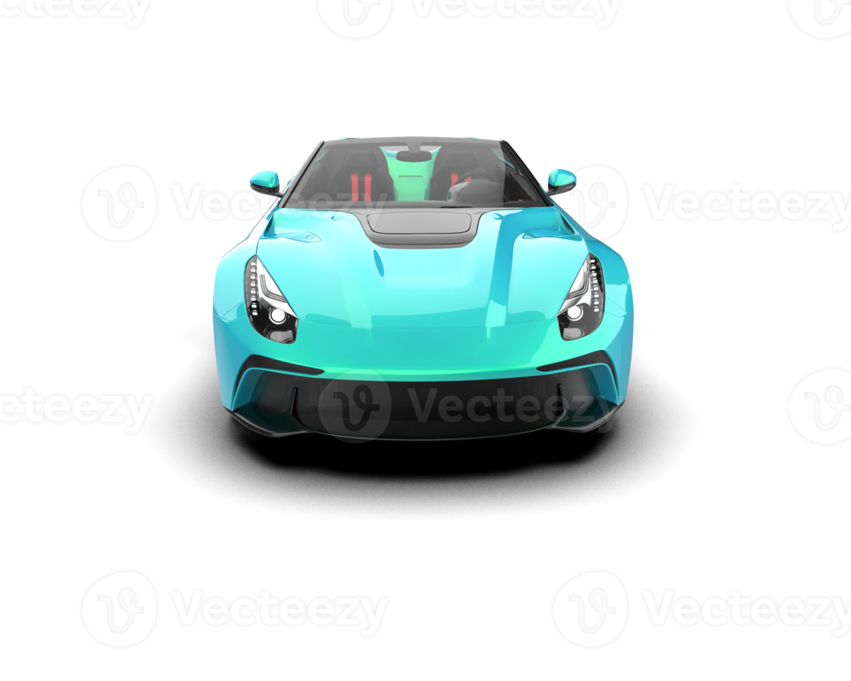 Realistic sport car isolated on background. 3d rendering - illustration png