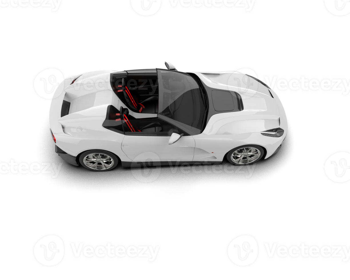 Realistic sport car isolated on background. 3d rendering - illustration png