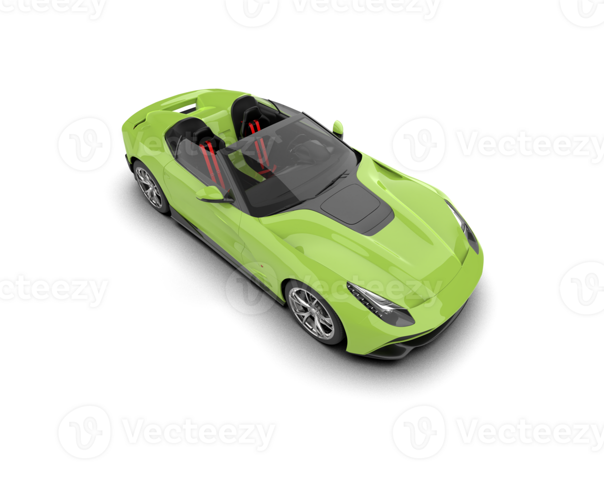 Realistic sport car isolated on background. 3d rendering - illustration png