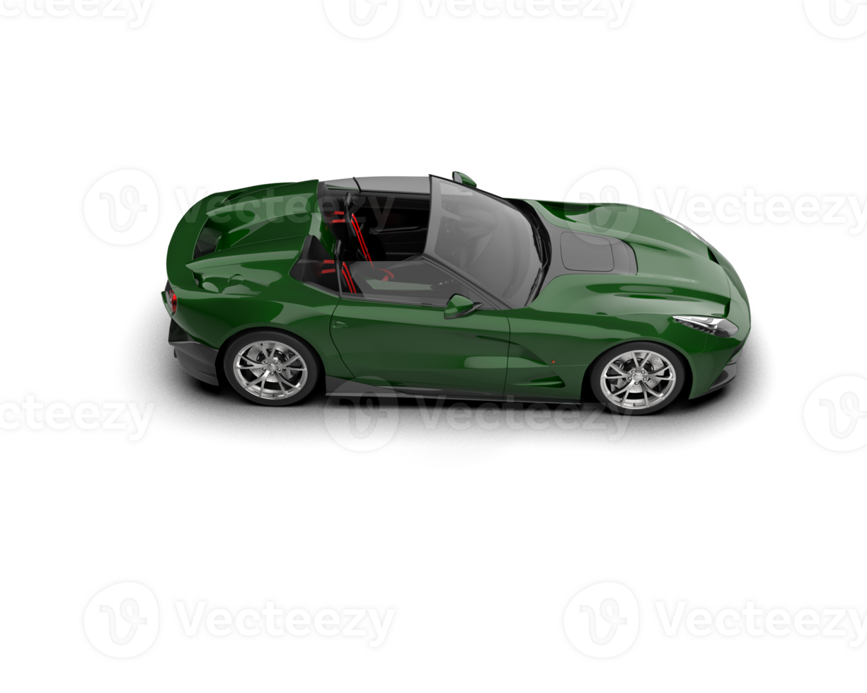 Realistic sport car isolated on background. 3d rendering - illustration png