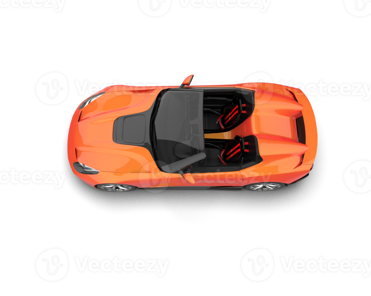 Realistic sport car isolated on background. 3d rendering - illustration png