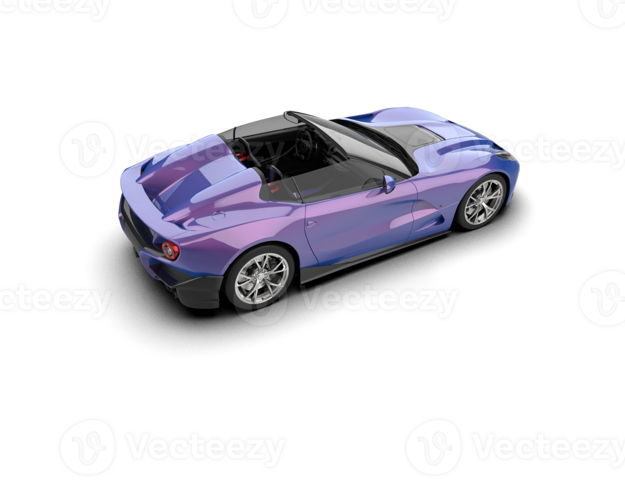 Realistic sport car isolated on background. 3d rendering - illustration png