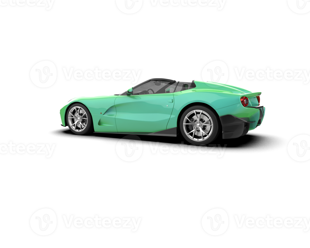 Realistic sport car isolated on background. 3d rendering - illustration png