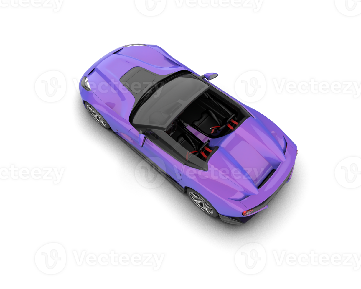 Realistic sport car isolated on background. 3d rendering - illustration png