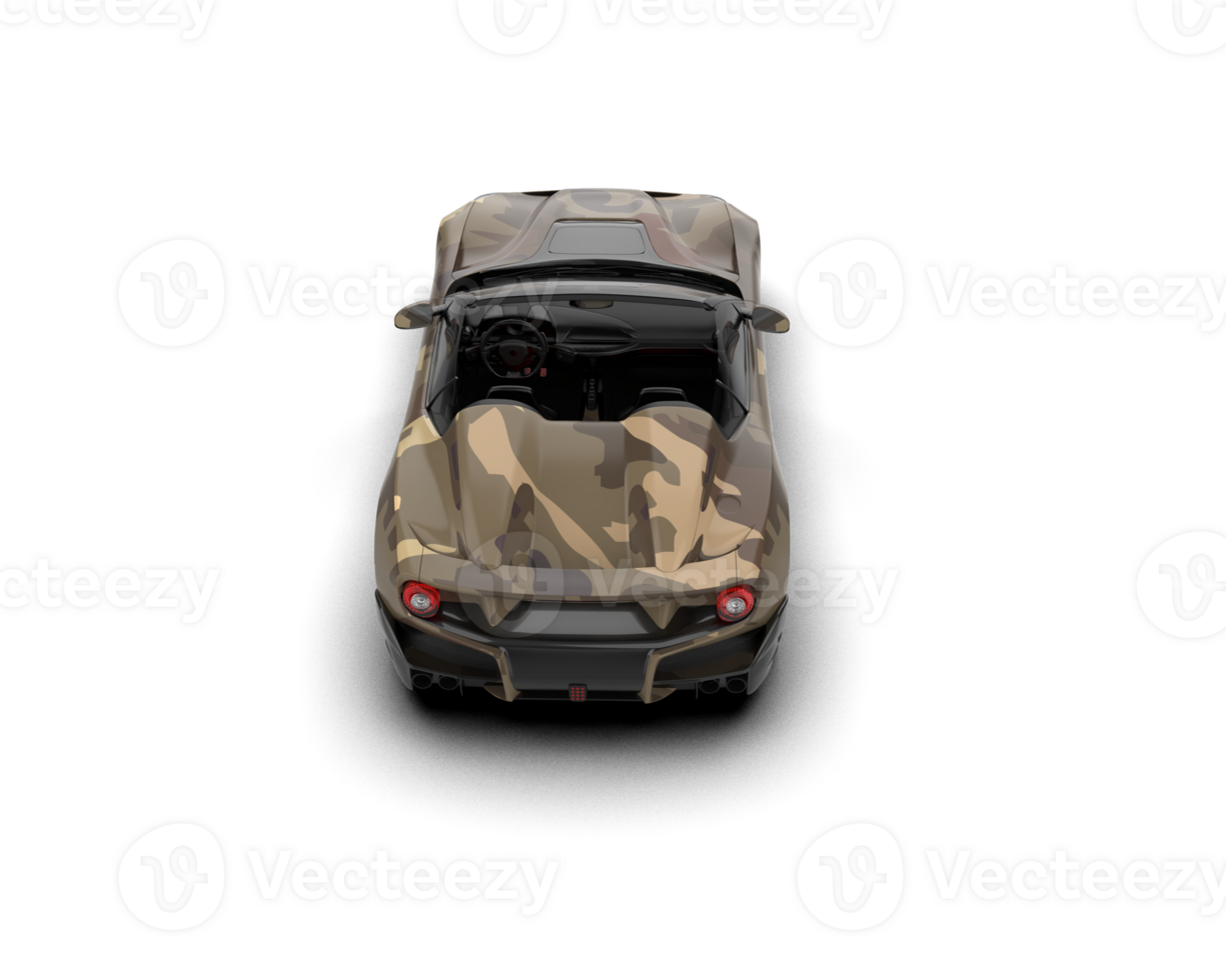 Realistic sport car isolated on background. 3d rendering - illustration png